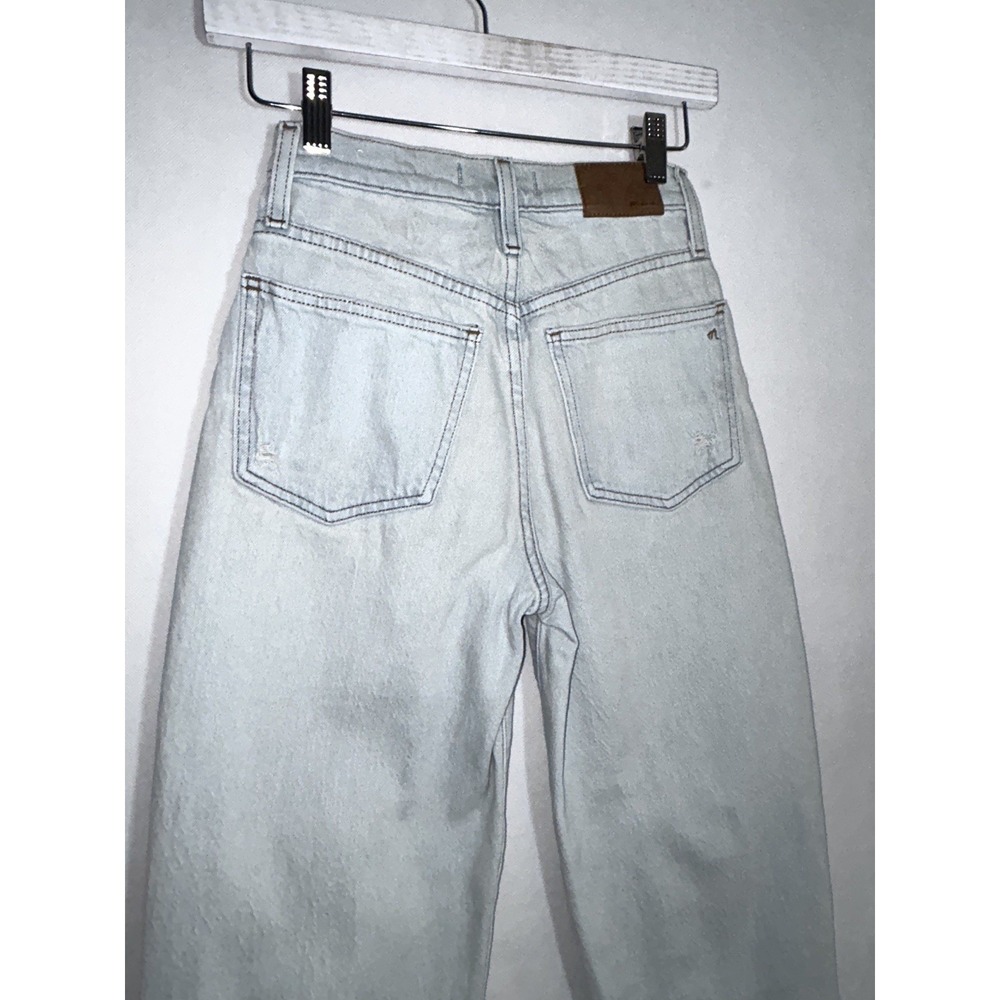 Madewell Balloon Jeans Distressed Barrel Light Wash High Rise Mom Jeans Size 23 - Picture 5 of 16